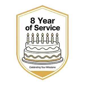 8 Years of Service